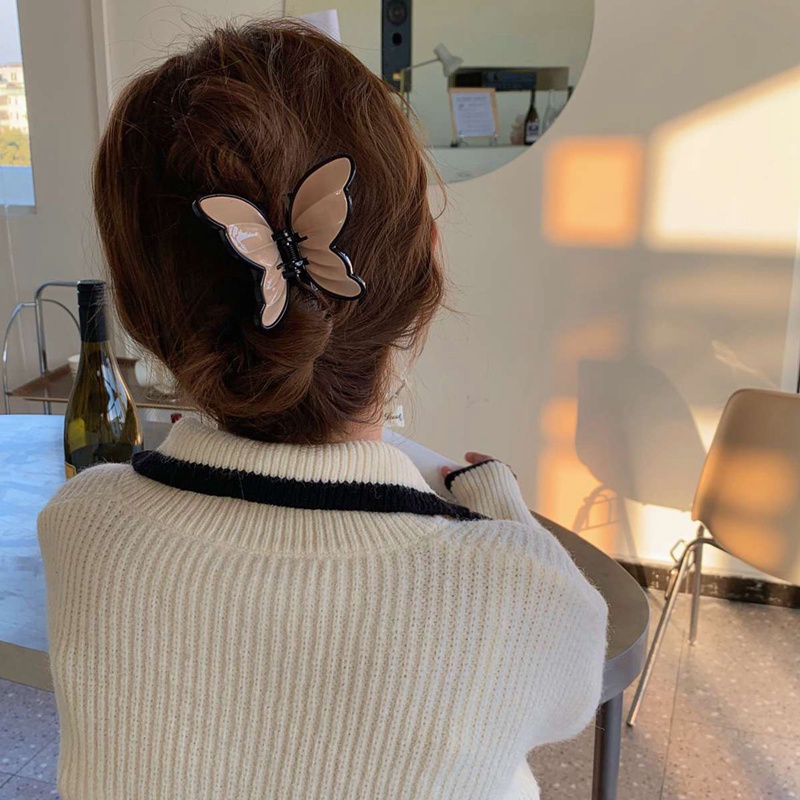 Korea Baru Tiga Dimensi Kupu-Kupu Rambut Klip Perancis Elegan Menangkap Klip Hiu Klip Peri Jepit Rambut Wanita Aksesoris Rambut