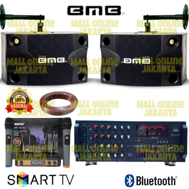 paket sound system bluetooth bmb original paketan karaoke home theater audio sistem 8 inch amplifier