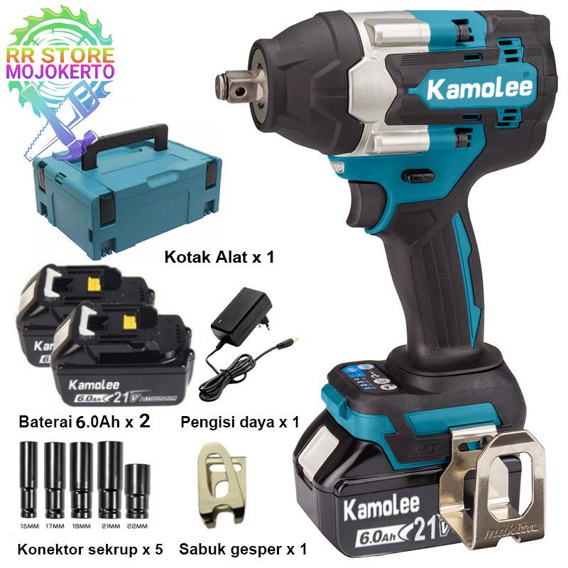 DTW700 1800Nm TERBARU KAMOLEE IMPACT WRENCH 18v / 21v