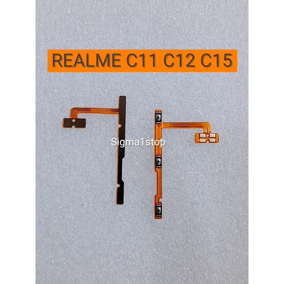 REALME C11 C12 C15  FLEXIBLE ON OFF + VOLUME FLEXI POWER  FLEKSIBEL KABEL VOL SUARA