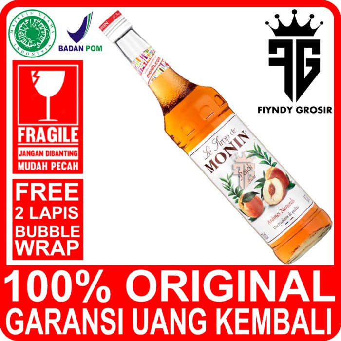 

PEACH SYRUP 700ML MERK MONIN / SIRUP /CAFE/ MONIN /KEDAI/ KOPI