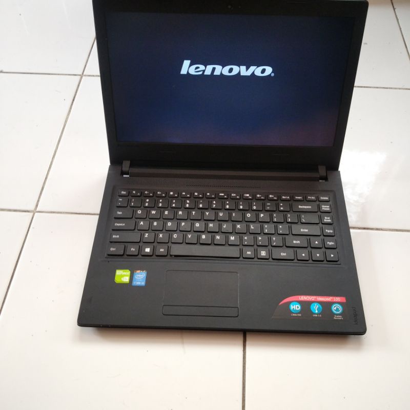 laptop slim lenovo ideapad 300-14ibd core i3 gen-5 dual vga ram 4gb ssd 120gb kondisi normal siap pa
