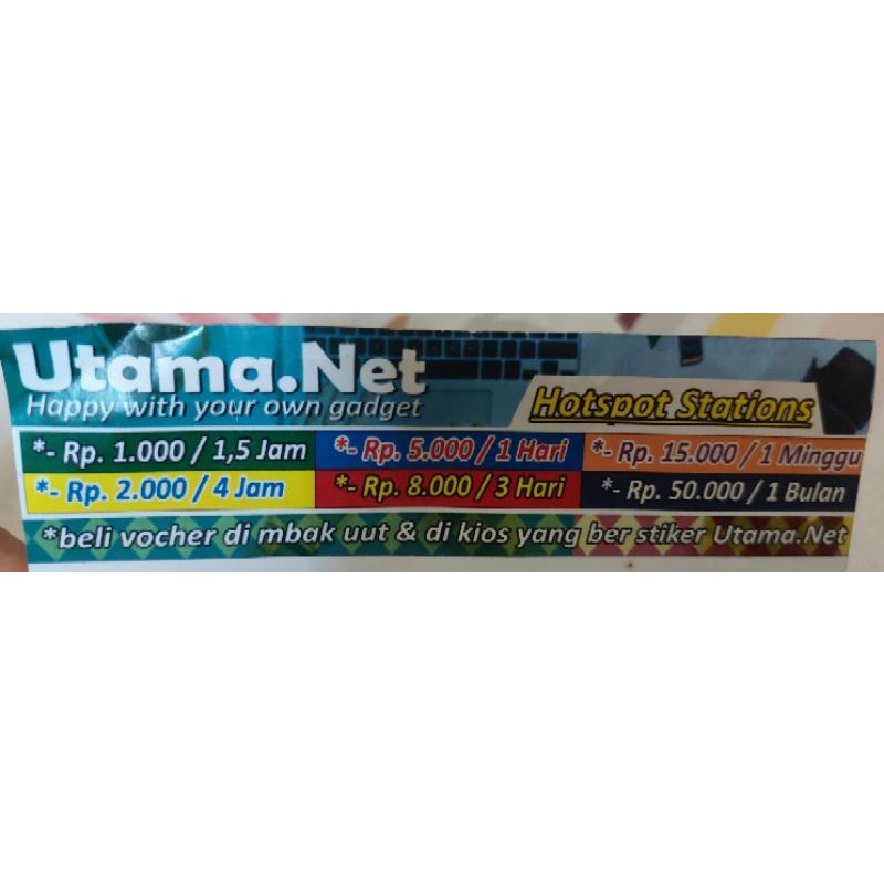 voucher [1.5 jam & 4 jam] wifi utama.net rembang