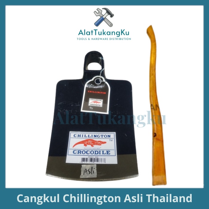 Cangkul Pacul Chillington Asli Thailand + Gagang Cap Buaya Crocodile / Pacul Cangkul Pertanian