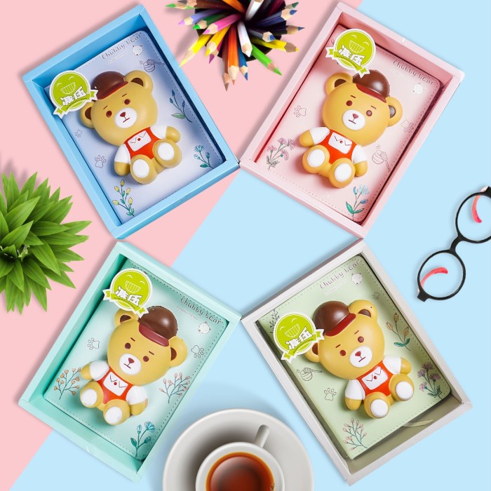 

NOTEBOOK SQUISHY DIARY LUCU / AGENDA JURNAL PLANNER / BUKU TULIS BEAR
