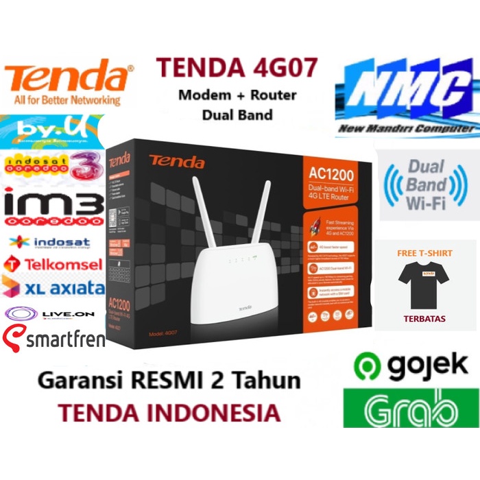 Router Tenda 4G07 Router Ac1200 Modem Wifi 4G Lte Dual Band Simcard 4G-07 4G