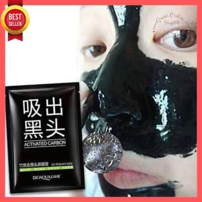 GOS -B411- Masker Komedo Masker Peel Off Veze - Masker Komedo Bamboo Charcoal Blackhead Remover