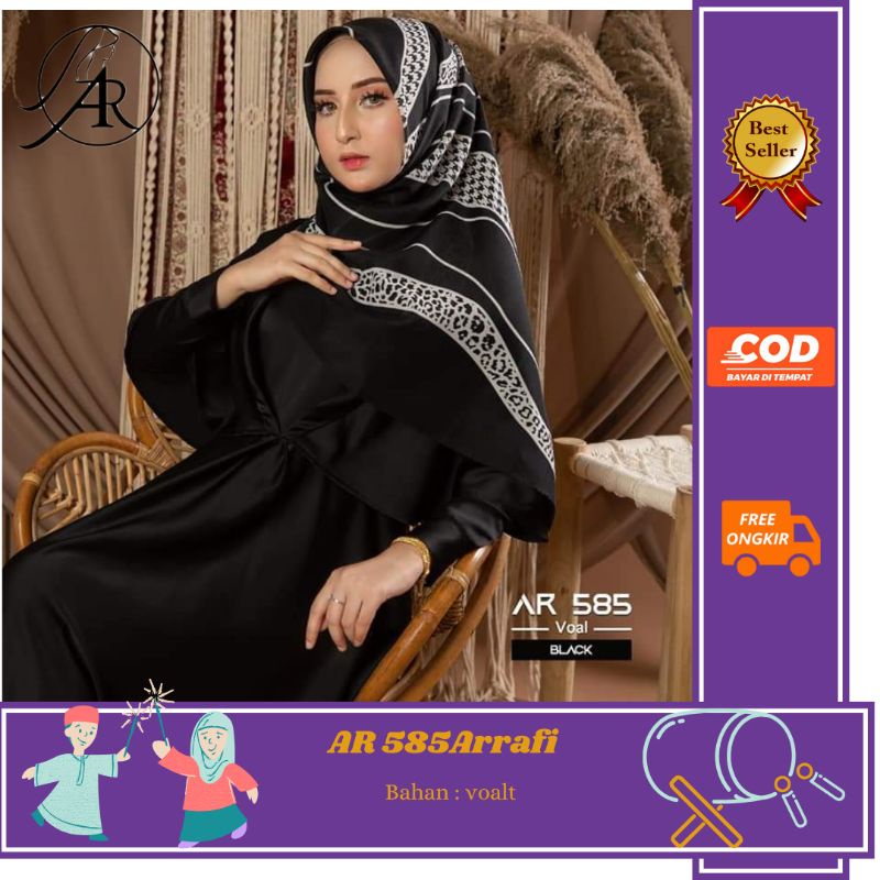 ARRAFI HIJAB SEGIEMPAT MOTIF//HIJAB ARRAFI SEGIEMPAT MOTIF CANTIK//HIJAB SEGIEMPAT BLACK