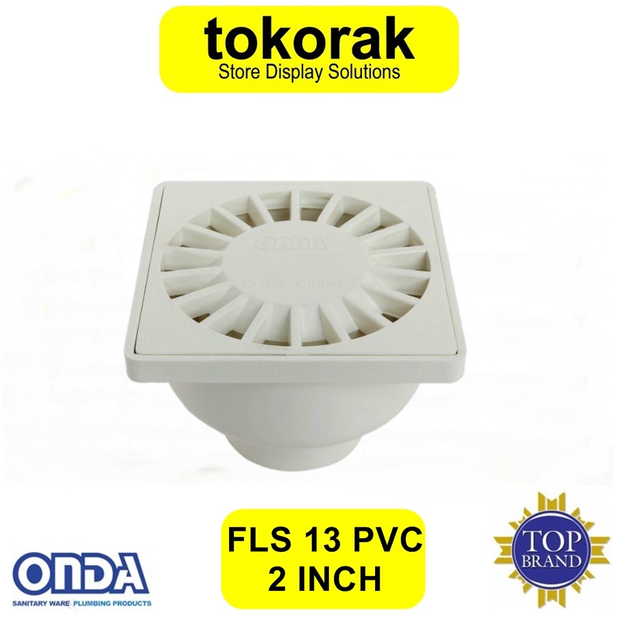 SARINGAN GOT PVC KAMAR MANDI FLS 13 ONDA FLOOR DRAIN WC TOILET 2&quot;