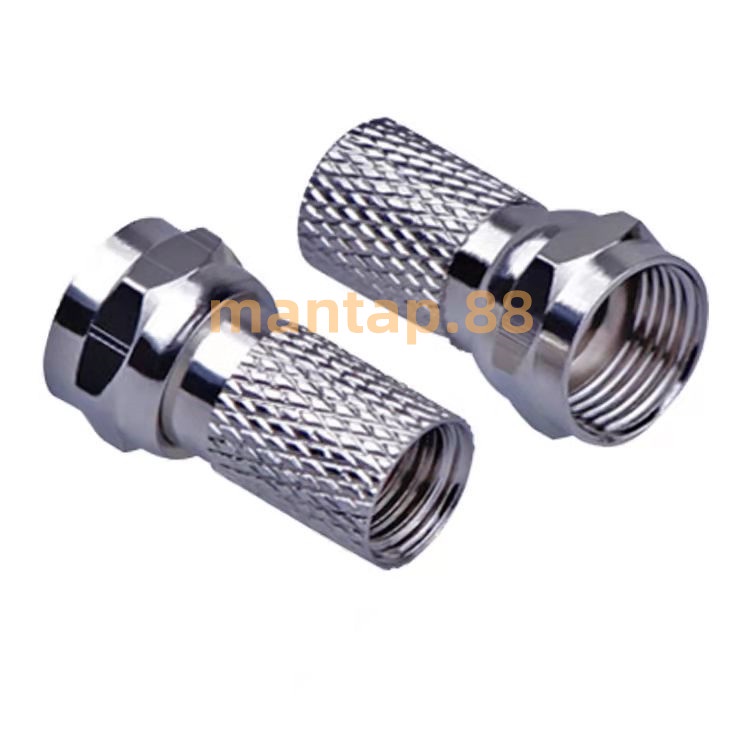 (Murah) Konektor F 5C DRAT / Connector F Drat Jack RG6  Antena/TV/Parabola