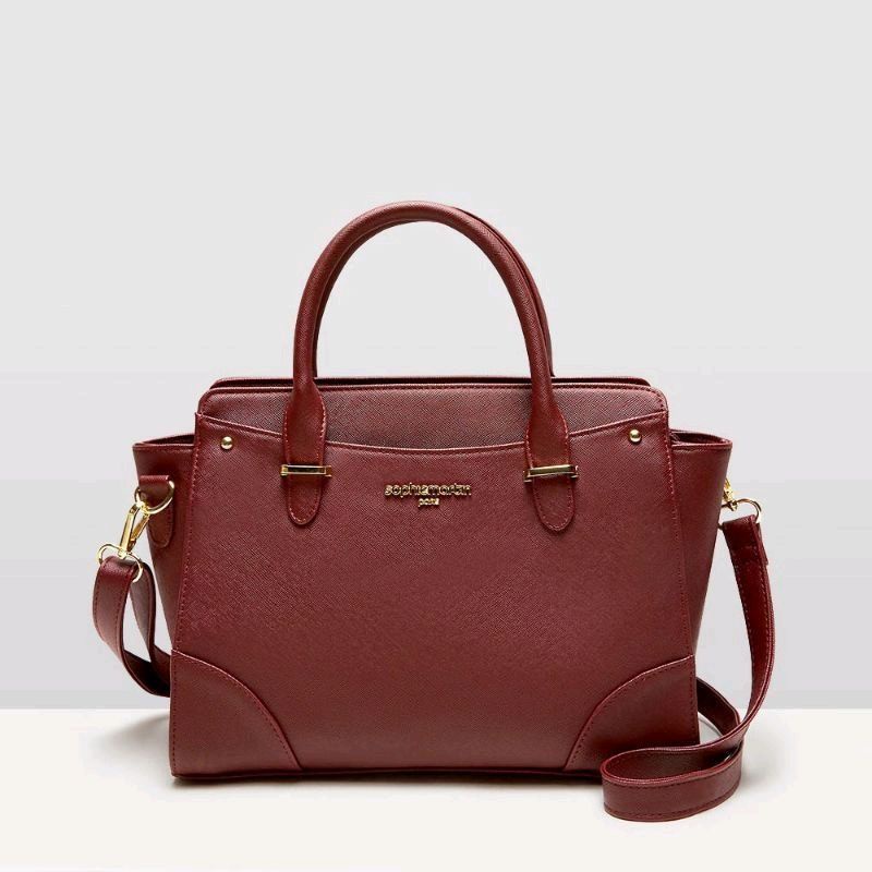 TAS VIENE MAROON BURGUNDY SOPHIE MARTIN PARIS PROMO