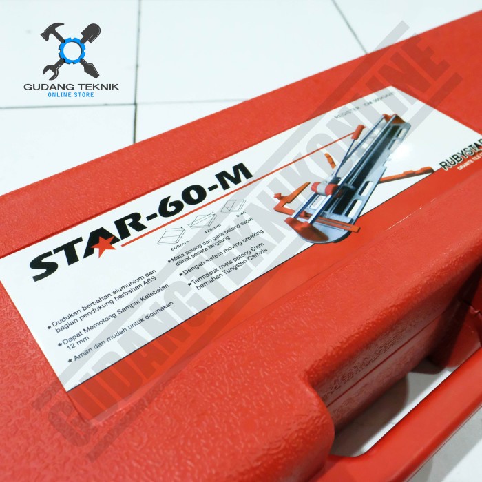 Alat Potong Granit MANUAL Star-60M RUBY STAR / Granite Cutter Manual Star-60M RUBYSTAR