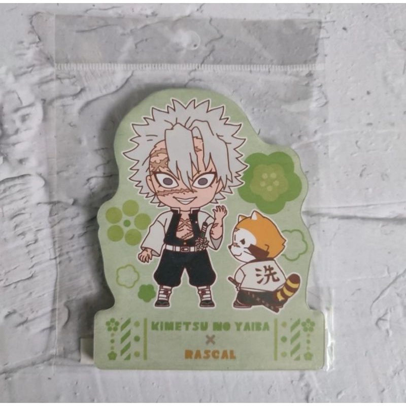 aniplex merch kimetsu no yaiba kayaknya kertas catatan sanemi