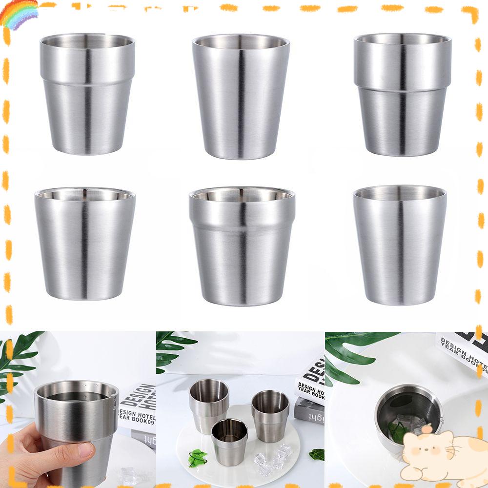 Solighter Mug Kopi Travel Drinkware Kitchen &amp; Bar Double Wall Cangkir Teh