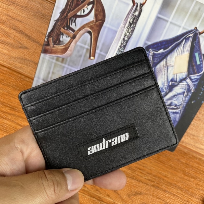 ANDRANO DOMPET KARTU CARD HOLDER PRIA DAN WANITA BAHAN KULIT PU LEATHER DOMPET CARD HOLDER SIMPEL