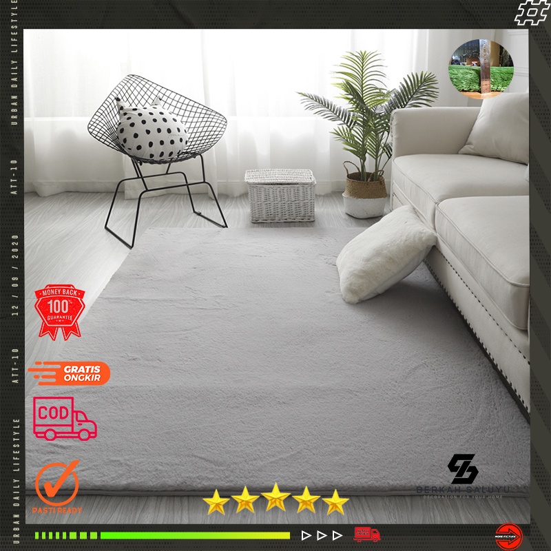 Karpet bulu tikar-matras uk 200x120x3,5cm