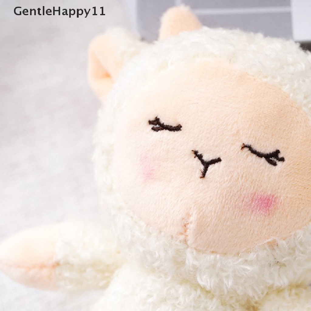 Gentlehappy 12 cm Domba Mainan Mewah Boneka Boneka Liontin Tas Hewan Dekorasi Domba Ransel Keychain Mainan Anak/Pacar Hadiah id