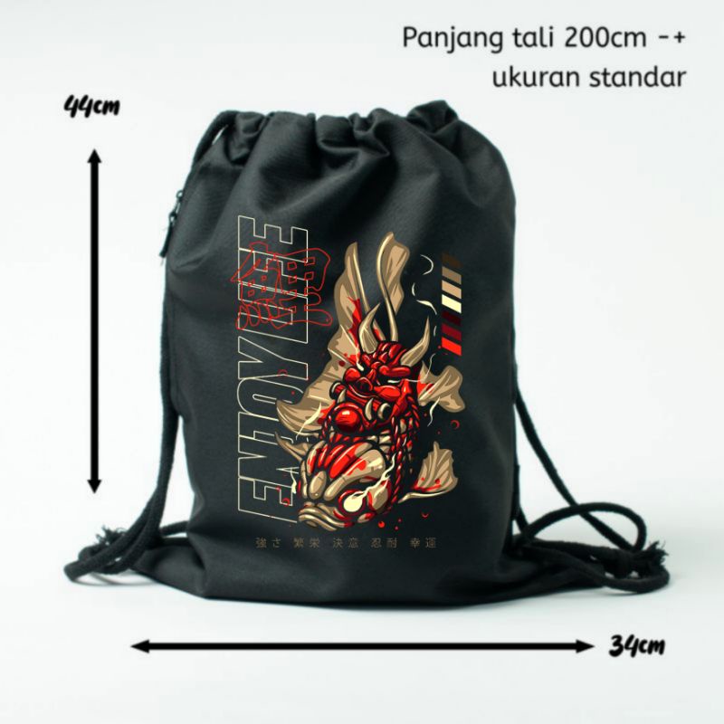 Tas Serut Pria Wanita Tebal Waterproof Anti Air Tas Futsal Tas Olahraga