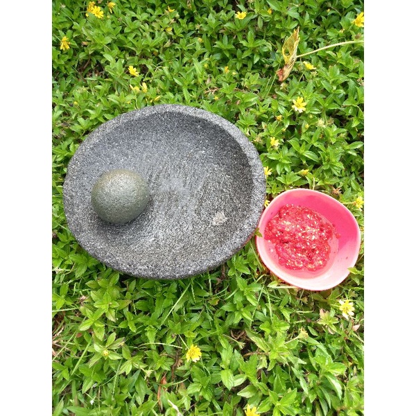 Batu gilingan cabe asli / BATU lado super diameter  31 cm Limited edition