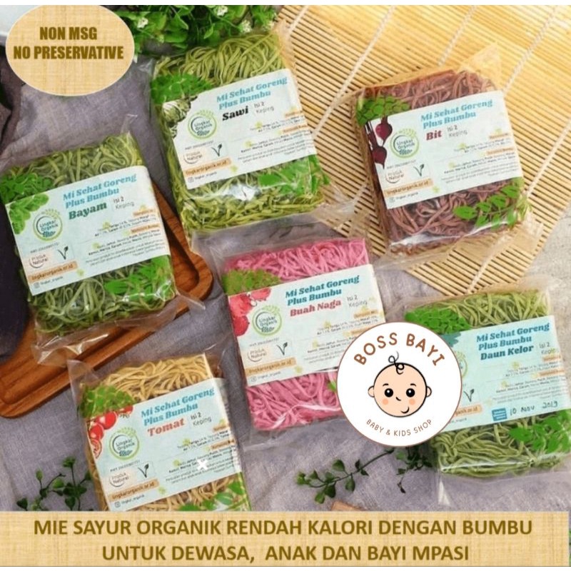 LINGKAR ORGANIK - Mie Goreng plus Bumbu dari Sayur &amp; Buah / Mie MPAsi