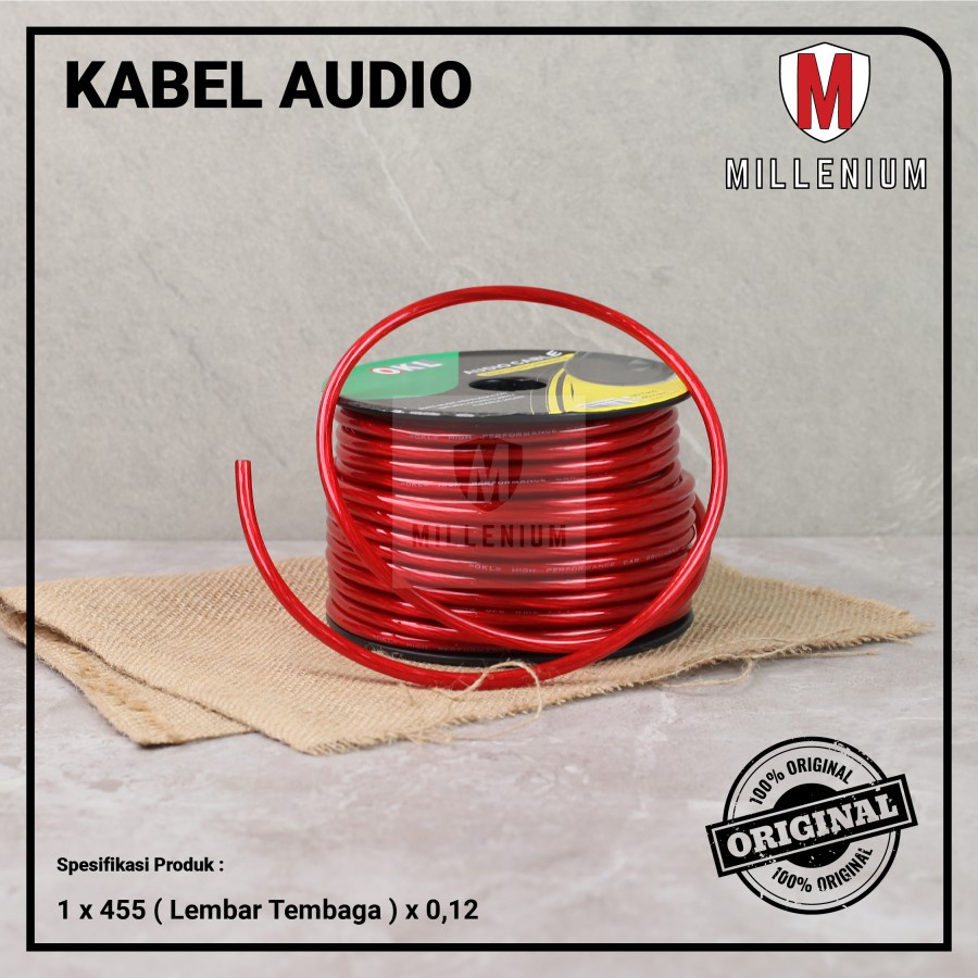 KABEL SPEAKER / KABEL AUDIO / KABEL STRUM MOBIL 8 AWG 37 METER 40 YARD HIGH QUALITY