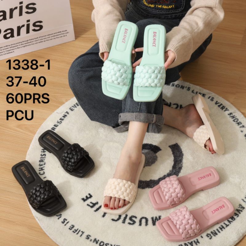 Grosir Sandal 1338-1 (5 Pasang) Sandal wanita Jelly Import