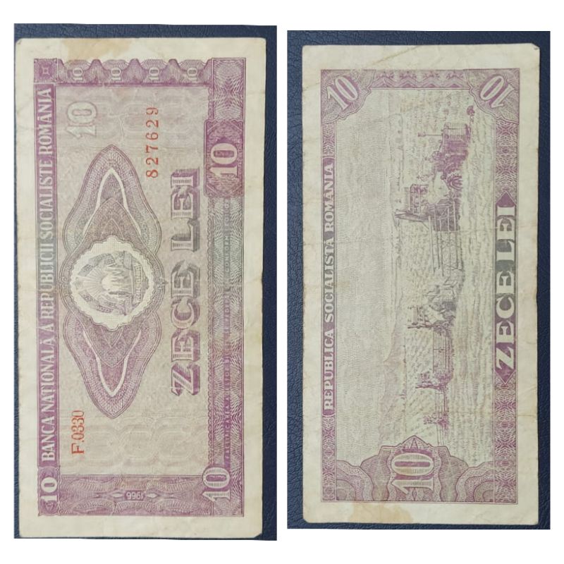 Uang Negara Romanie Romania 1 Un leu Tahun 1966 Kondisi Utuh Dijamin Original 100%