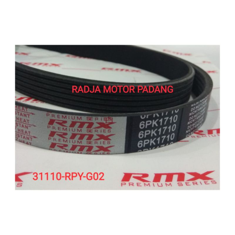 Fanbelt tali kipas honda civic tahun 2017 2018 2019 2020 6pk 1710 31110-rpy-g02 rmx