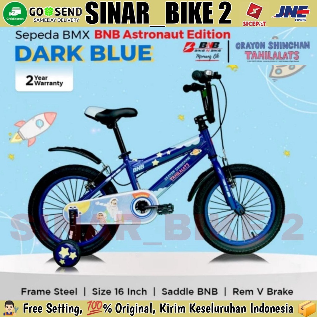 Sepeda Bmx BNB ASTRONAUT EDITION Anak Laki  Ukuran 16 Inch