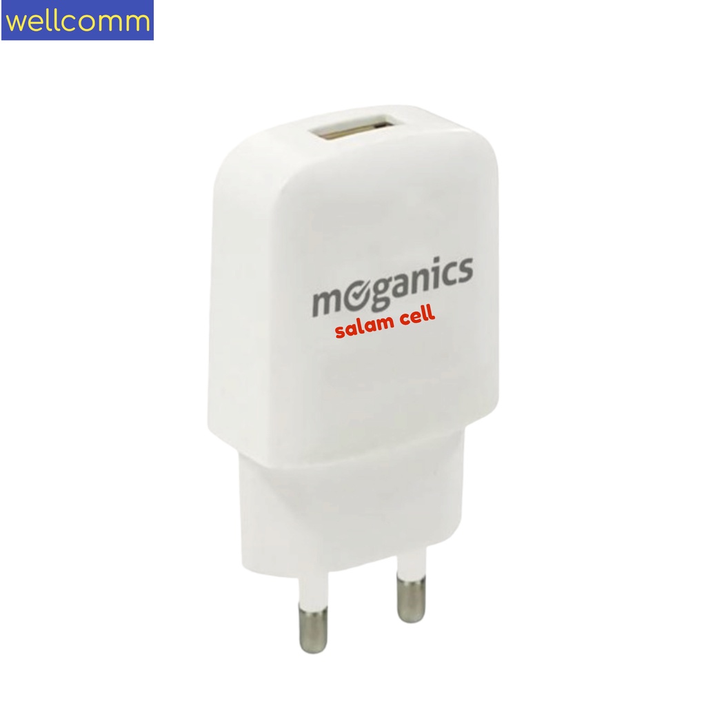 Charger HP Moganics 1,2A By Wellcomm Original Garansi Resmi