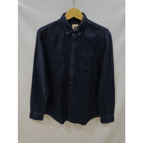 KEMEJA FLANEL FLANNEL GIORDANO NAVY SIZE L