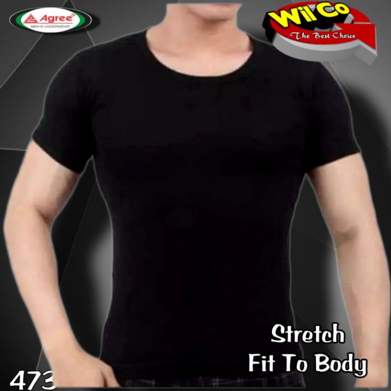 K473 - KAOS DALAM OBLONG PRIA STRETCH FIT TO BODY PAKAIAN DALAM PRIA AGREE SIZE M - XXL HARGA PER 1 PCS