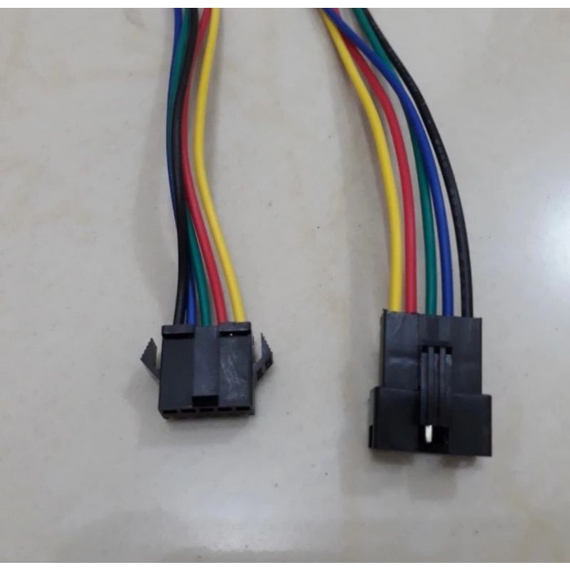 connector sambungan kabel SM 5 pin / soket sambungan kabel SM 5pin isi 10set male female