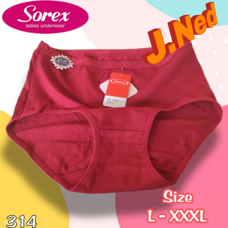 J314 CELANA DALAM WANITA SOREX CD WANITA SOREX L -  XXXL MAXY HARGA SATUAN