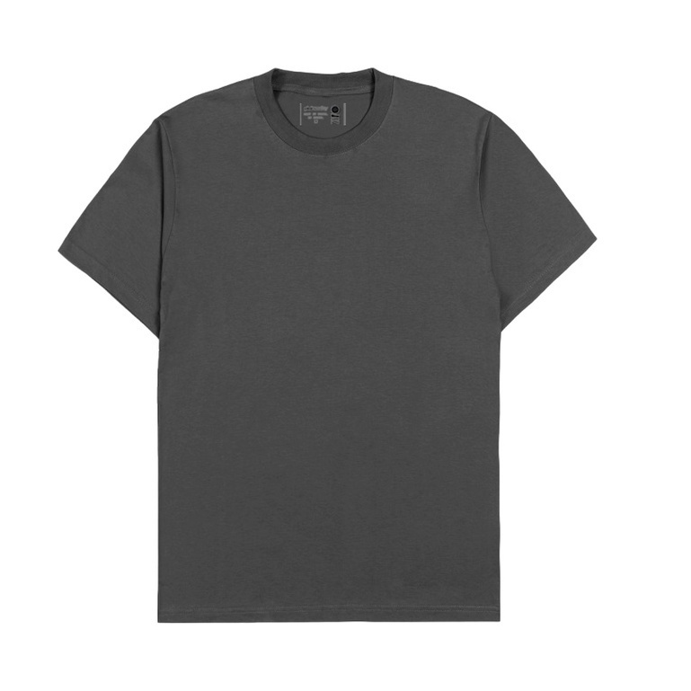 PLAIN Basic T-Shirt - Dark Grey (Kaos Polos Reguler Cotton 30s)