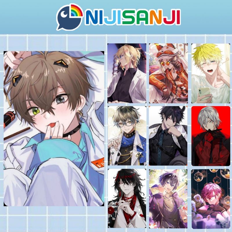 Photocard Vtuber Nijisanji male Luxiem, Noctyx, ILuna, Xsoleil