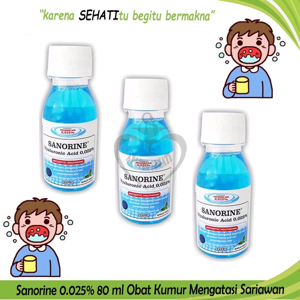 Sanorine Obat Kumur 0,1% Hijau 200ML