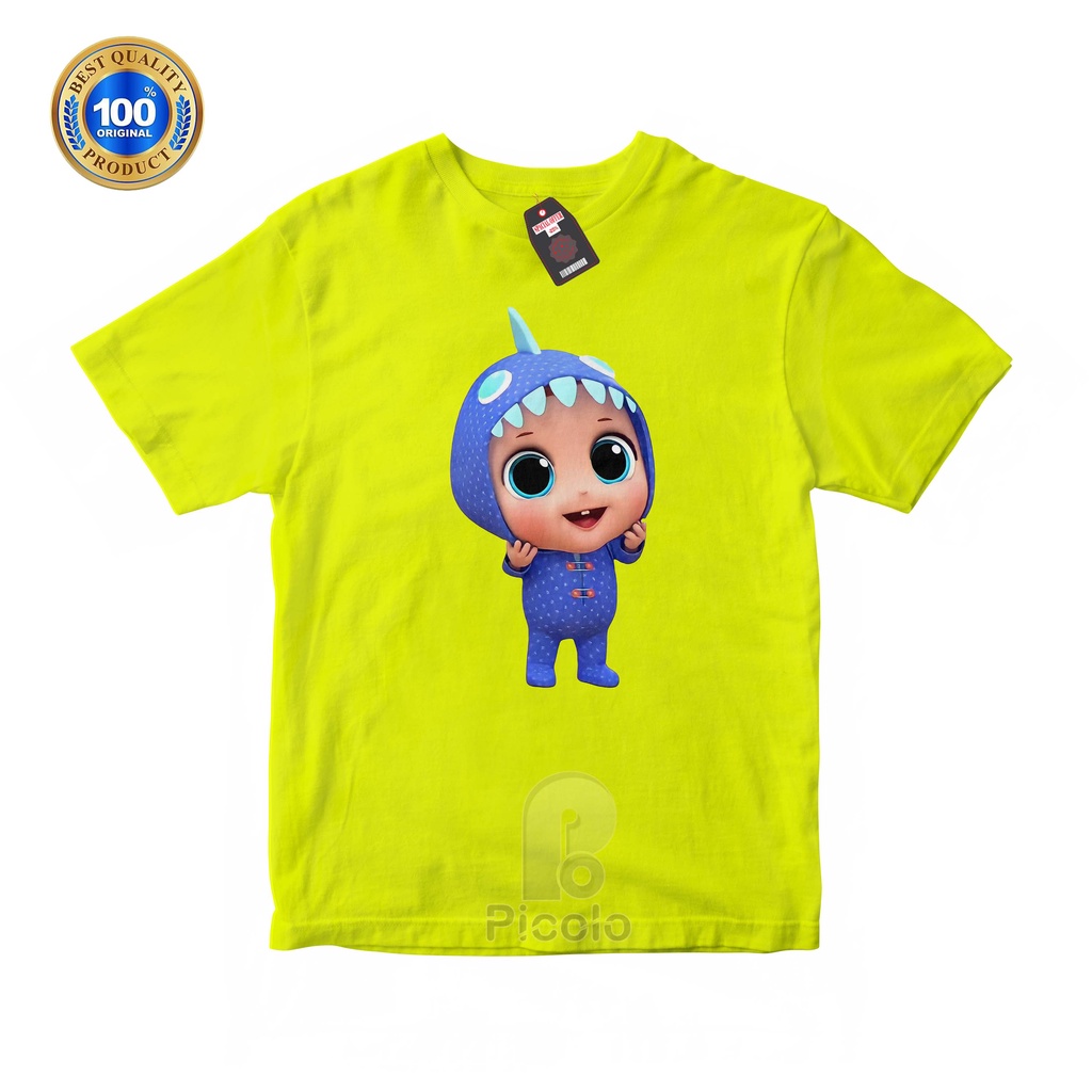 (FREE NAMA) BAJU KAOS ATASAN ANAK MOTIF LITTLE ANGEL Bahan COTTUN