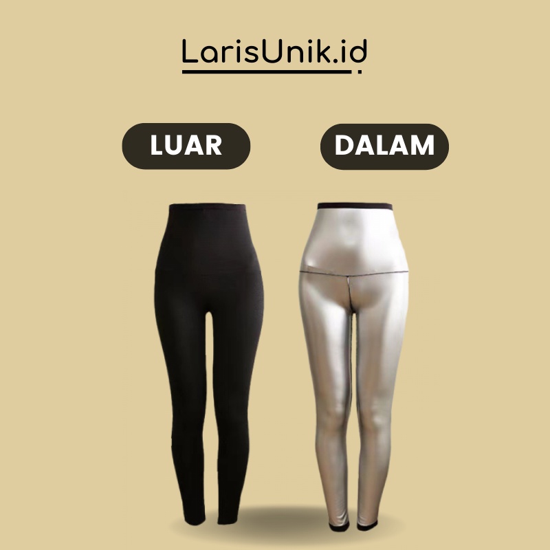 Celana Olahraga Panjang Silver Pembakar Susut Penghilang Lemak Tubuh Wanita Jumbo Legging Leging Lejing Laging Lengging Lajing Sport Gym Fitness Fitnes Pakaian Olahraga Bawahan Clana Pelangsing Tubuh Badan Wanita Cewe Perempuan Full Silver Jumbo Panjang