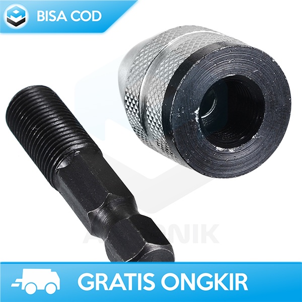 PENJEPIT MATA BOR CHUCK BIT 1/4 HEX SHANK GOOD MATERIAL CARBON STEEL