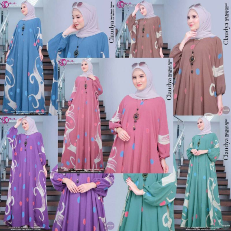 Pakaian Wanita Dress Kaftan Claudia