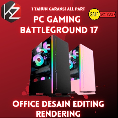 PC Gaming Intel Core i7 10700F GEN 10 (RTX 3050 8GB ) Cocok Editing Render