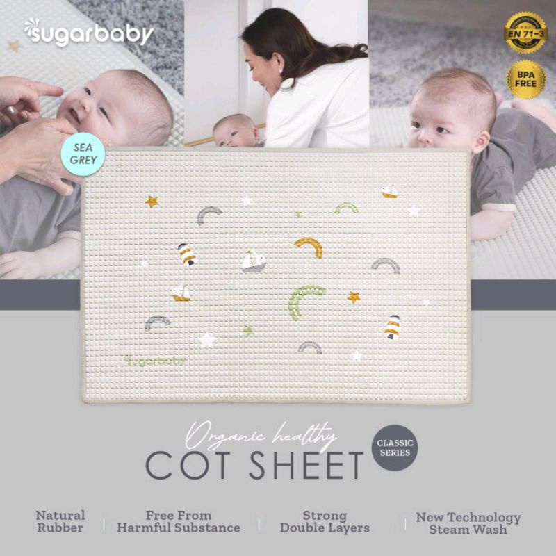 Sugar Baby - Organic Cot Sheet Perlak Karet Bayi