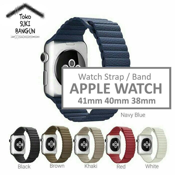 Strap Apple Watch Series 8 7 6 5 4 3 2 1 41mm 40mm 38mm TALI JAM Magnetic Leather Loop