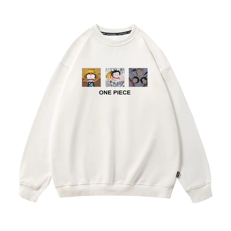 Sweatshirt Basic One Piece D.Luffy Embrrassing II Sweater Crewneck Print DTF II Size M - XL Anak &amp; Dewasa ( Pria &amp; Wanita )