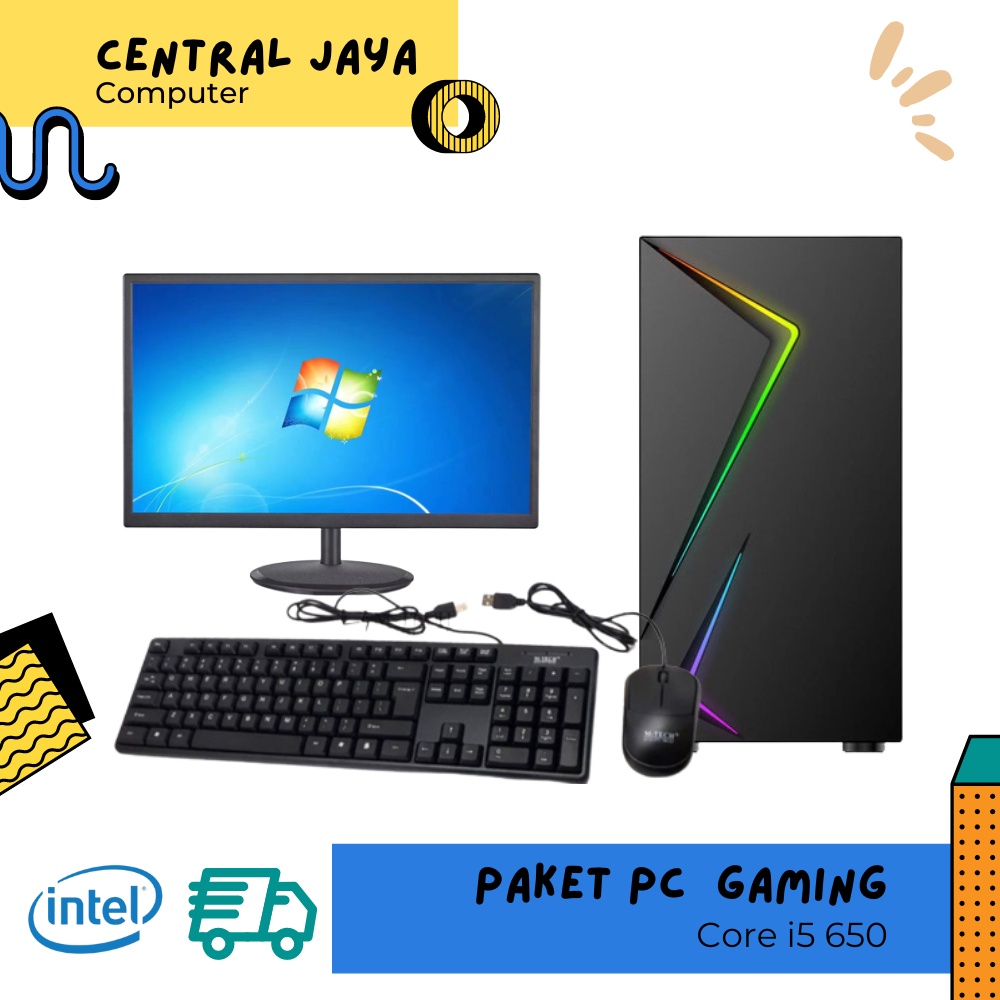 PC Rakitan Office Core i5 4570 | Ram 8GB | HDD - SSD | Monitor 19 Inch FULL SET cocok buat admin ,sekolah,kantor