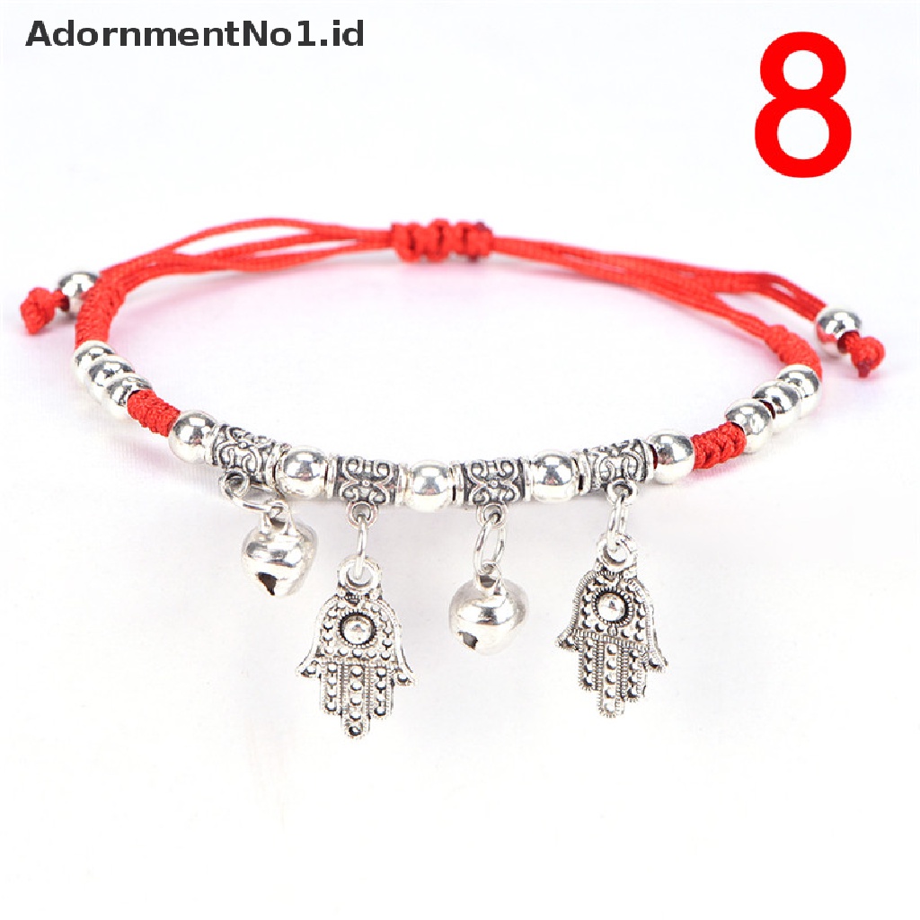 [AdornmentNo1] Fashion Wanita Beruntung Buatan Tangan Tali Anyaman Paduan Adjustable Gelang Bangle [ID]