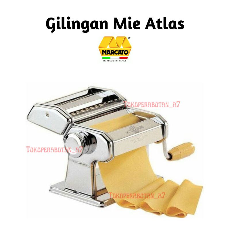Gilingan mie atlas marcato ASLI/Alat pembuat mie/gilingan mie atlas/pasta maker/alat pembuat kulit p