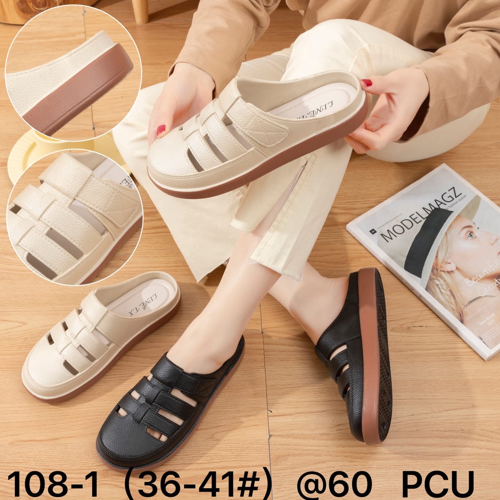 Sandal Mules Wanita Flatform Ban 3 Thalia Import Winola Collection WNL 108-1