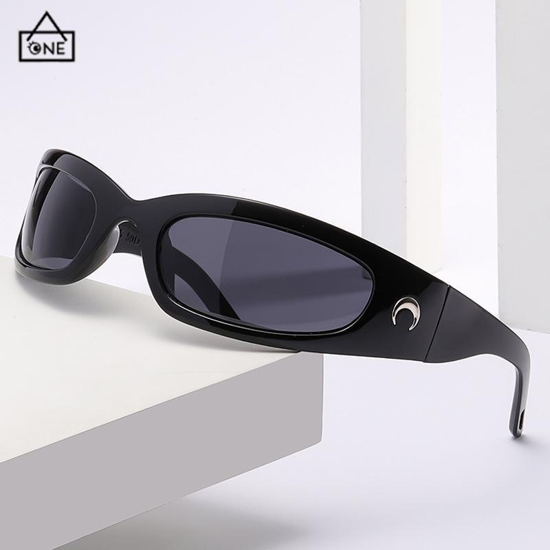 COD❤️Kacamata Sepeda Kacamata Pria Hitam Uv400 Kacamata Motor Kacamata Sport Ourdoor Fashion Sunglasses-A.one